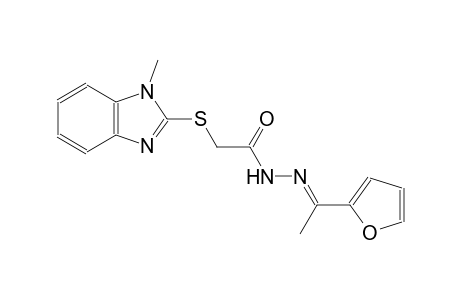 acetic acid, [(1-methyl-1H-benzimidazol-2-yl)thio]-, 2-[(E)-1-(2-furanyl)ethylidene]hydrazide