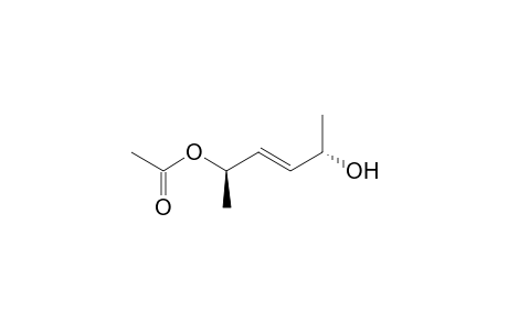 (+-)-(E)-(2S,5R)-5-Acetoxy-3-hexen-2-ol