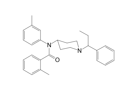 N-3-Methylphenyl-N-[1-(1-phenylpropyl)piperidin-4-yl]-2-methylbenzamide