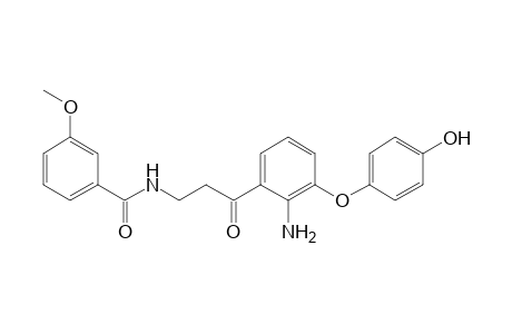 N-(3-(2-Amino-3-(4-hydroxyphenoxy)phenyl)-3-oxopropyl)-3-methoxybenzamide