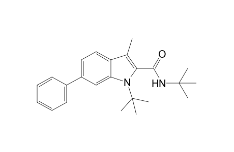 N,1-di-tert-butyl-3-methyl-6-phenylindole-2-carboxamide