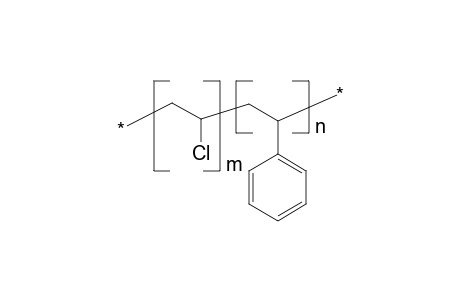 Poly(vinyl chloride)-styrene graft copolymer (18% styrene units)