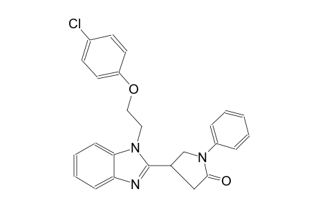 2-pyrrolidinone, 4-[1-[2-(4-chlorophenoxy)ethyl]-1H-benzimidazol-2-yl]-1-phenyl-