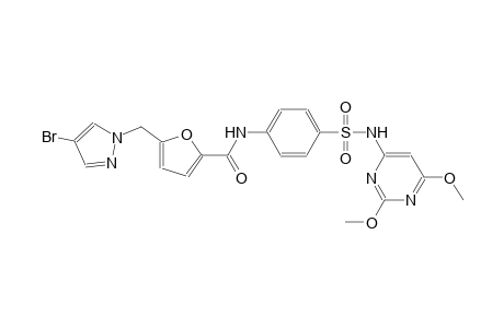 2-furancarboxamide, 5-[(4-bromo-1H-pyrazol-1-yl)methyl]-N-[4-[[(2,6-dimethoxy-4-pyrimidinyl)amino]sulfonyl]phenyl]-