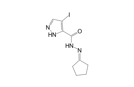 4-Iodo-2H-pyrazole-3-carboxylic acid, cyclopentylidenehydrazide