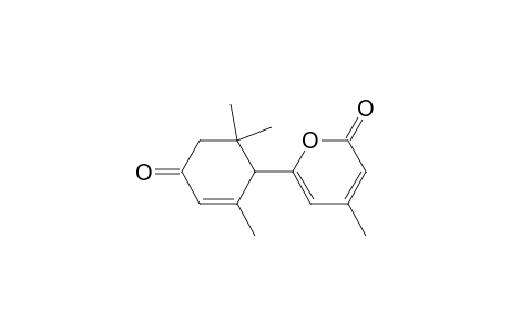 4-Methyl-6-(2',6',6',-trimethyl-4'-oxocyclohex-2'-enyl)pyran-2-one