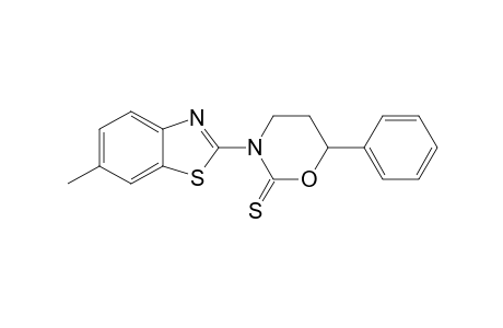 3-(6-Methyl-benzothiazol-2-yl)-6-phenyl-[1,3]-oxazinane-2-thione