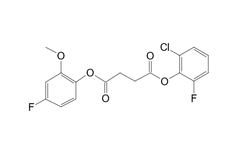 Succinic acid, 2-chloro-6-fluorophenyl 4-fluoro-2-methoxyphenyl ester