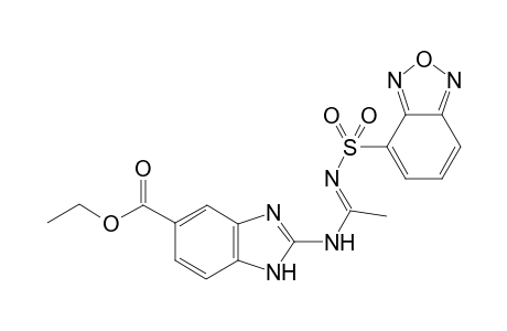 Ethyl (E)-2-{N'-[(2,1,3-benzoxadiazol-4-yl)sulfonyl]acetimidamido}-1H-benzimidazole-5-carboxylate