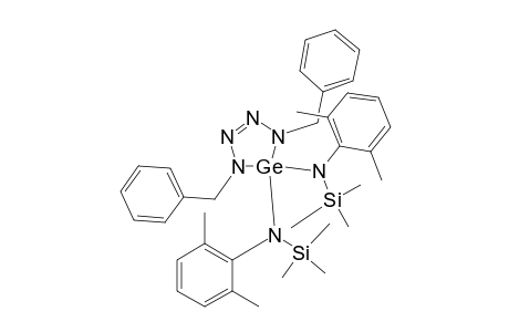 1,4-dibenzyl-5,5-bis[(2,6-dimethylphenyl)(trimethylsilyl)amino]-1,2,3,4-tetraaza-5-germa-2-cyclopentene