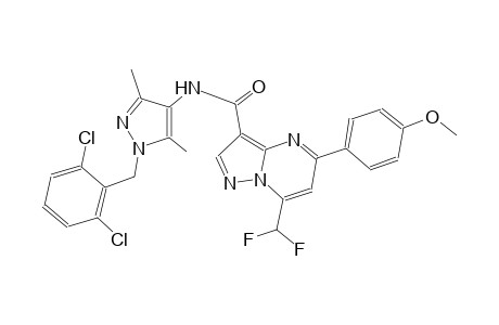 N-[1-(2,6-dichlorobenzyl)-3,5-dimethyl-1H-pyrazol-4-yl]-7-(difluoromethyl)-5-(4-methoxyphenyl)pyrazolo[1,5-a]pyrimidine-3-carboxamide