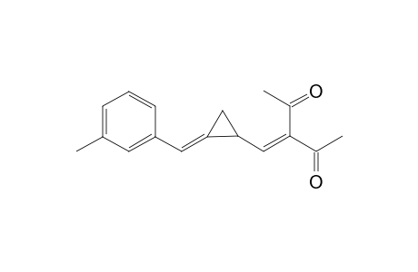 (E)-3-((2-(3-methylbenzylidene)cyclopropyl)methylene)pentane-2,4-dione