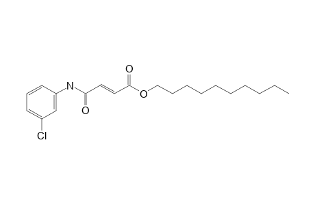 Fumaric acid, monoamide, N-(3-chlorolphenyl)-, decyl ester