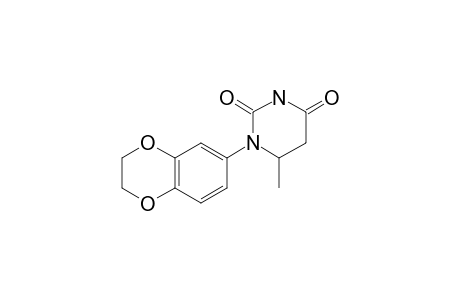 1-(2,3-dihydro-1,4-benzodioxin-7-yl)-6-methyl-5,6-dihydrouracil