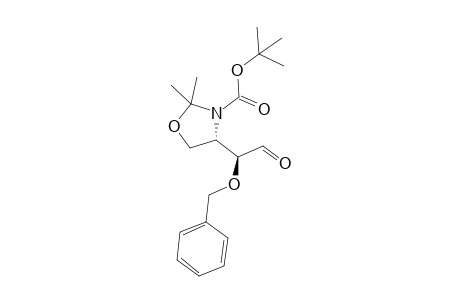 (4S)-2,2-dimethyl-4-[(1S)-2-oxo-1-phenylmethoxyethyl]-3-oxazolidinecarboxylic acid tert-butyl ester