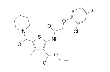 3-thiophenecarboxylic acid, 2-[[(2,4-dichlorophenoxy)acetyl]amino]-4-methyl-5-(1-piperidinylcarbonyl)-, ethyl ester