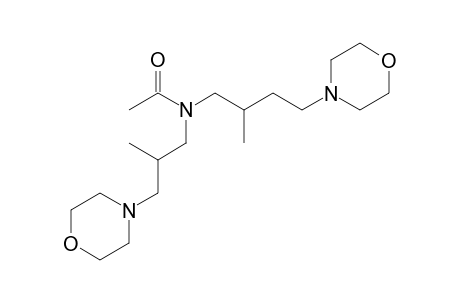 N-[2-Methyl-3-(morpholin-4'-yl)propyl]-N-[2'-methyl-4'-morpholin-4"-yl)butyl]-acetamide