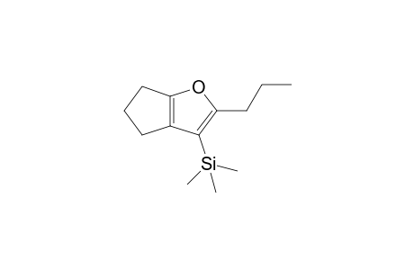 Trimethyl-(2-propyl-5,6-dihydro-4H-cyclopenta[b]furan-3-yl)silane