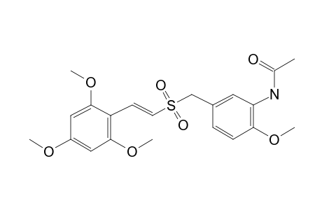 (E)-2,4,6-Trimethoxystyryl 3-amino-4-methoxybenzyl sulfone, N-acetyl