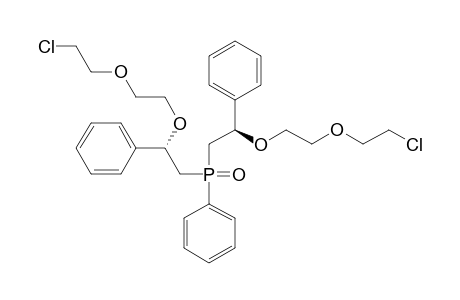 (S,S)-BIS-[2-[2-(2-CHLOROETHOXY)-ETHOXY]-2-PHENYLETHYL]-(PHENYL)-PHOSPHANE-OXIDE