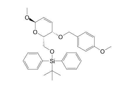(2R,5S,6S)-6-tert-Butyldiphenylsilyloxymethyl-5,6-dihydro-2-methoxy-5-(4-methoxybenzyloxy)-2H-pyran