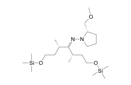 (3S,5S)-N-[(2S)-2-(methoxymethyl)-1-pyrrolidinyl]-3,5-dimethyl-1,7-bis(trimethylsilyloxy)-4-heptanimine