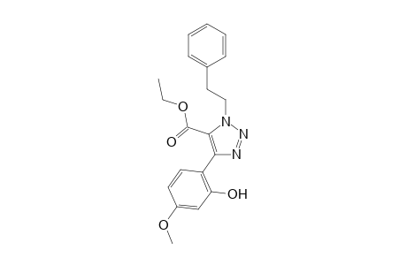 Ethyl 4-(2-hydroxy-4-methoxyphenyl)-1-phenethyl-1H-1,2,3-triazole-5-carboxylate