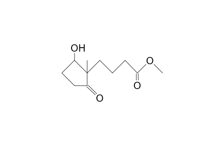 4-([1Sr, 2sr]-2-hydroxy-1-methyl-5-oxo-cyclopentyl)-butanoic acid, methyl ester