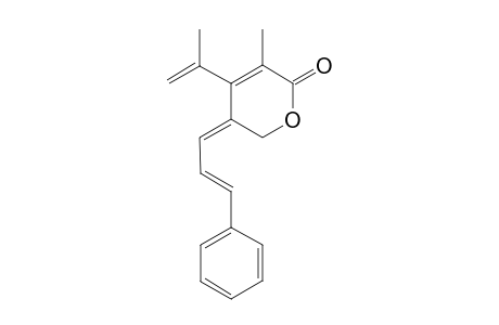 3-Methyl-5(Z)-((E)-(3-phenylvinyl)methylene)-4-(prop-1-en-2-yl)-5,6-dihydropyran-2-one