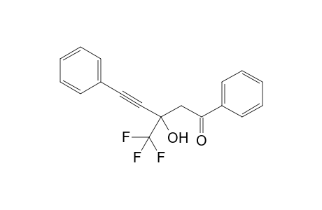 3-Hydroxy-1,5-diphenyl-3-(trifluoromethyl)pent-4-yn-1-one