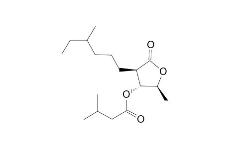 (2S,3R,4R)-2-Methyl-4-((RS)-4-methylhexyl)-5-oxotetrahydrofuran-3-yl 3-methylbutanoate