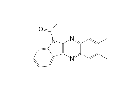 6H-indolo[2,3-b]quinoxaline, 6-acetyl-2,3-dimethyl-