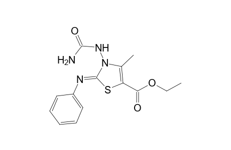 5-(Ethoxycarbonyl)-N-ureido-2-(phenylimino)-4-methyl-2,3-dihydrothiazole