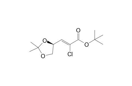 (Z)-2-chloro-3-[(4S)-2,2-dimethyl-1,3-dioxolan-4-yl]-2-propenoic acid tert-butyl ester