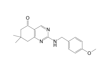 2-[(4-methoxyphenyl)methylamino]-7,7-dimethyl-6,8-dihydroquinazolin-5-one