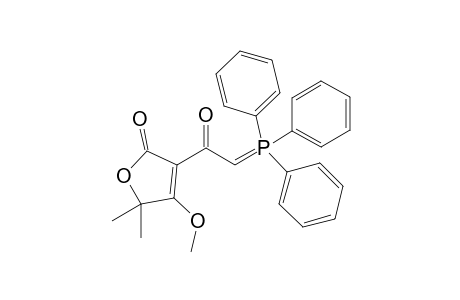 4-Methoxy-5,5-dimethyl-3-[(triphenylphosphoranylidene)acetyl] furan[5H]-2-one