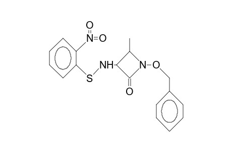 N-Benzyloxy-trans-3-([2-nitro-phenyl]-sulfenylamino)-4-methyl-2-oxo-azetidine