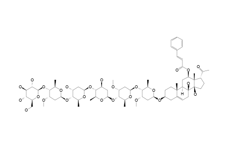 IKEMAGENIN-3-O-BETA-D-GLUCOPYRANOSYL-(1->4)-BETA-D-CYMAROPYRANOSYL-(1->4)-BETA-D-DIGITOXOPYRANOSYL-(1->4)-BETA-D-CANAROPYRANOSYL-(1->4)-BETA-D-CYMA