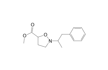 5-Isoxazolidinecarboxylic acid, 2-(1-methyl-2-phenylethyl)-, methyl ester