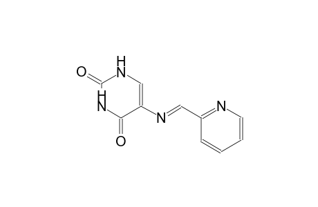 5-{[(E)-2-pyridinylmethylidene]amino}-2,4(1H,3H)-pyrimidinedione