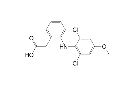 2-[2-(2,6-dichloro-4-methoxy-anilino)phenyl]acetic acid
