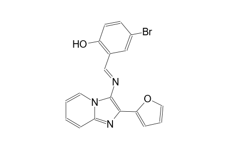 phenol, 4-bromo-2-[(E)-[[2-(2-furanyl)imidazo[1,2-a]pyridin-3-yl]imino]methyl]-
