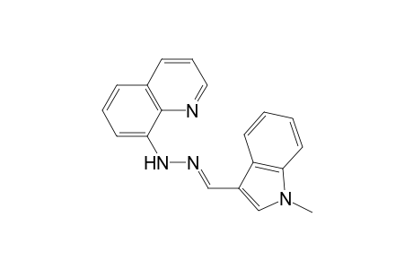 Indole-3-carboxaldehyde, 1-methyl-, (quinolin-8-yl)hydrazone