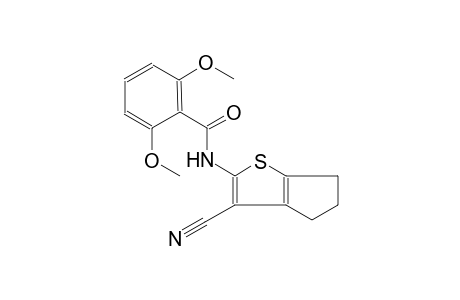 benzamide, N-(3-cyano-5,6-dihydro-4H-cyclopenta[b]thien-2-yl)-2,6-dimethoxy-