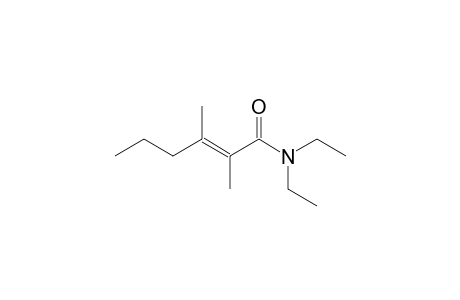 (E)-N,N-Diethyl-2,3-dimethylhex-2-enamide