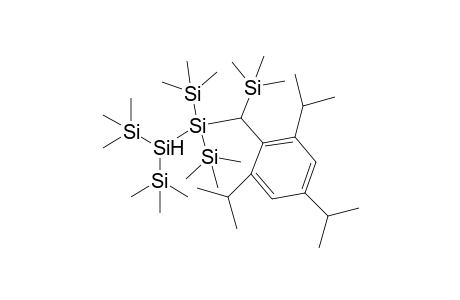 1,1,1,4,4,4-hexamethyl-2-((2,4,6-triisopropylphenyl)(trimethylsilyl)methyl)-2,3-bis(trimethylsilyl)tetrasilane