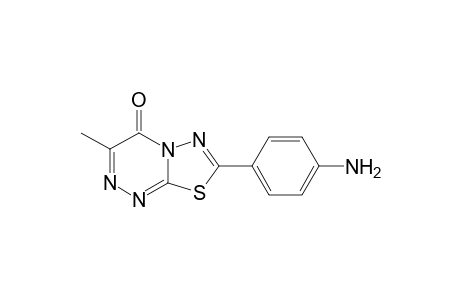 7-(p-Aminophenyl)-3-methyl-4H-[1,3,4]thiadiazolo[2,3-c][1,2,4]triazin-4-one