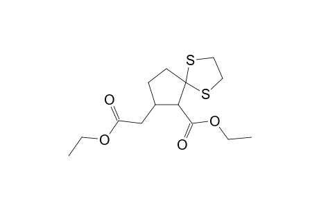 Ethyl 6-(ethoxycarbonyl)-1,4-dithia-spirononane-7-acetate