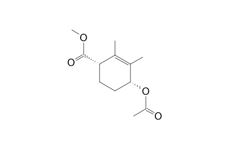 Methyl (1SR,4RS)-4-acetoxy-2,3-dimethyl-cyclohex-2-ene-1-carboxylate