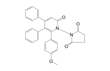 N-[1,2-DIHYDRO-4,5-DIPHENYL-6-(p-METHOXYPHENYL)-2-OXO-1-PYRIDYL]SUCCINIMIDE